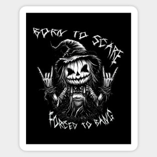 Rockin' Pumpkinhead Scarecrow Sticker